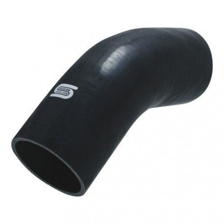 Codo Silicona Silicon Hoses 45° 22mm Negro