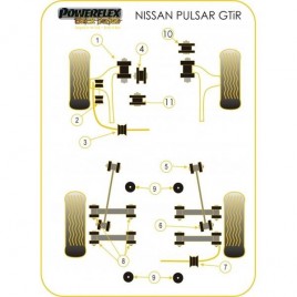 Silemblock Powerflex Black Trapecio Delantero Nissan Sunny GTiR (2 Piezas)