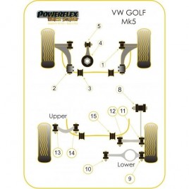 Silemblock Powerflex Black Soporte Motor Delantero Volkswagen Golf 4 / 5 (1 Pieza)
