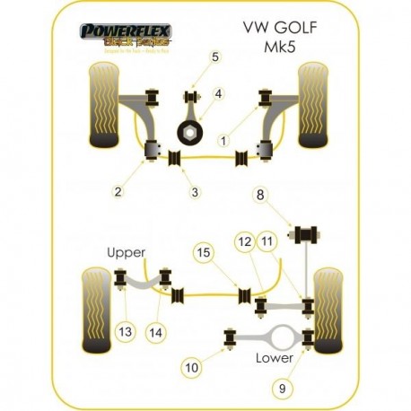 Silemblock Powerflex Black Soporte Motor Delantero Volkswagen Golf 4 / 5 (1 Pieza)