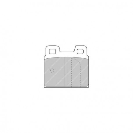 Pastillas de Frenos Ferodo DS2500 Trasera Alfa Rome Alfa Romeo Alfetta GTV 6 1975