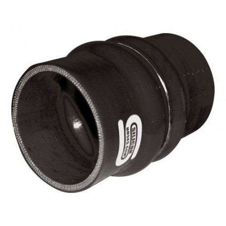 Acoplador Flex Silicono Silicon Hoses 80mm Longitud 100mm Negro