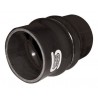 Acoplador Flex Silicono Silicon Hoses 80mm Longitud 100mm Negro