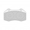 Pastillas de Frenos Ferodo DS Uno Delante Megane RS Pinza Brembo