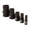 Reductor Derecho Silicono Silicon Hoses 28-25mm Negro