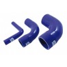Codo Reductor Silicona Silicon Hoses 102-76mm 90° Azul