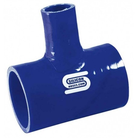 T Silicona Silicon Hoses 38mm + Tubo 25mm Azul
