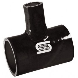 T Silicono Silicon Hoses 38mm + Tubo 25mm Negro