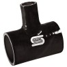 T Silicono Silicon Hoses 45mm + Tubo 25mm Negro