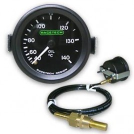 Manómetro Racetech Temperatura Agua 140°C 52mm 1.78m Iluminado