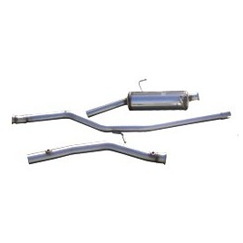 Grupo N RMS Inox Diámetro Exterior Tubo 54mm Peugeot 206 GT 1 Sonda