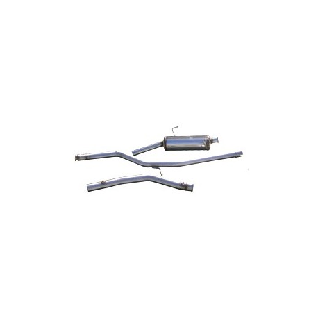 Grupo N RMS Inox Diámetro Exterior Tubo 54mm Peugeot 206 GT 1 Sonda