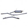 Grupo N RMS Inox Diámetro Exterior Tubo 54mm Peugeot 206 GT 1 Sonda