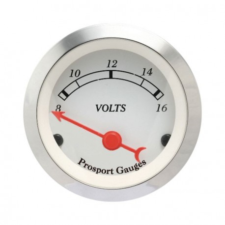 Manómetro Classic Voltímetro Prosport 52mm 8-16 Voltios