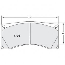 Pastillas PFC 7700 11 25mm AR 458