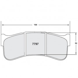 Pastillas PFC 7797 08 25mm Delante Aston GT3/R8 LM