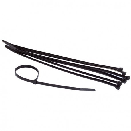 Precinto Rislan negro 100mm x2.5mm (x100)