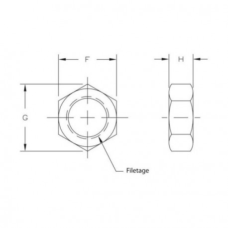 Rotule Compét. Femelle 10mm / 1.25mm
