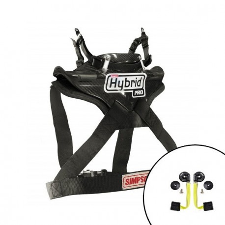 Sistema híbrido Simpson Pro Slide Lite Quick Release FIA ​​Clips Hans