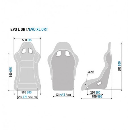 Asiento Baquet Sparco EVO XL QRT