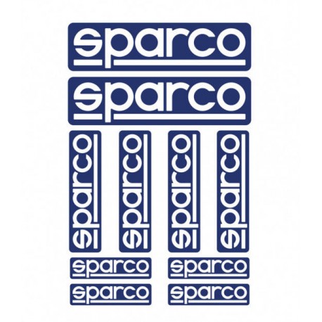 Hoja 10 Pegatinas Sparco