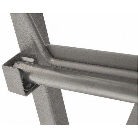 Puesto de trabajo plegable gris