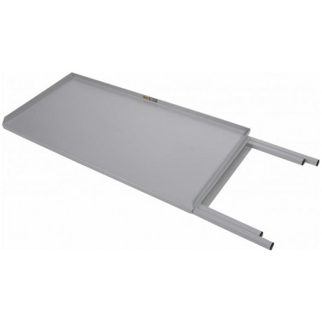 Mesa plegable acero gris