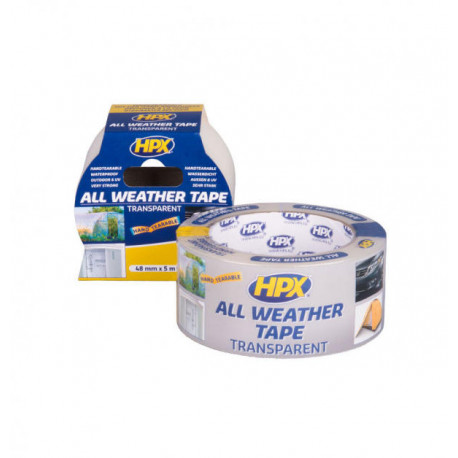 Cinta adhesiva  HPX ALL Weather Transparent 48mm x 25m