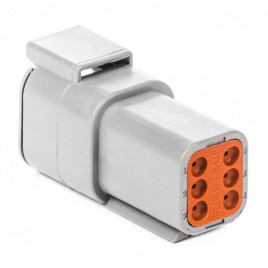 Conector Deutsch Hembra 6 puertos 