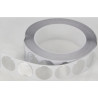 Adhesivos circulares en Aluminio Rollo de 100 piezas
