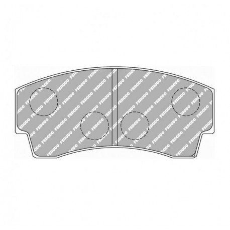 Pastillas de Freno Ferodo DS1.11 Delantera para Peugeot 206 1.6 XS Coupe 01.02 -