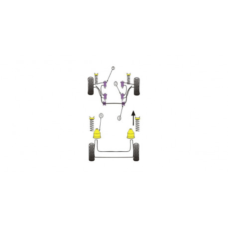 Silemblock Powerflex Black Trapecio Delantero Peugeot 205 / 309 GTI (2 Piezas)