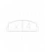 Pastillas de freno GT2I Club delantero FIAT X 1/9 1.5 01.77 - 03.89