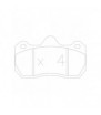 Pastillas de freno GT2I Race delantero RENAULT CLIO II 3.0i V6 24V 00-05