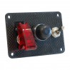Pack Arranque 1 Accesorios Placa Look Carbono Interruptores + Botones