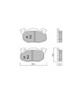 Plaquettes de frein GT2i Club Avant pour PEUGEOT 205 1.3 Rallye, 1.4, 1.6 GTI 1983-96 - Etriers de frein Girling