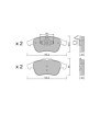 Plaquettes de frein GT2i Club Avant pour RENAULT Megane III 2.0i 16V TCe 180 hp, 2.0 dCi 2008-16 - Etriers de frein Ate 