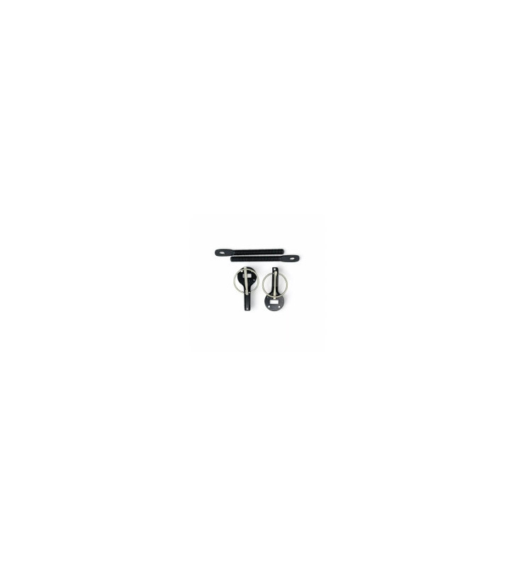 Attaches capot type Dakar OBP en aluminium noir