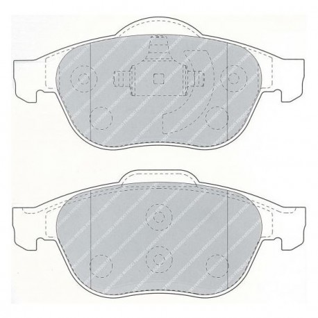 Pastillas de Frenos Ferodo DS2500 Delante Renault Twingo 1.6 16S/R2 1/10+