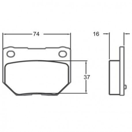 Pastillas de Freno PFC Trasero Subaru GT 16mm