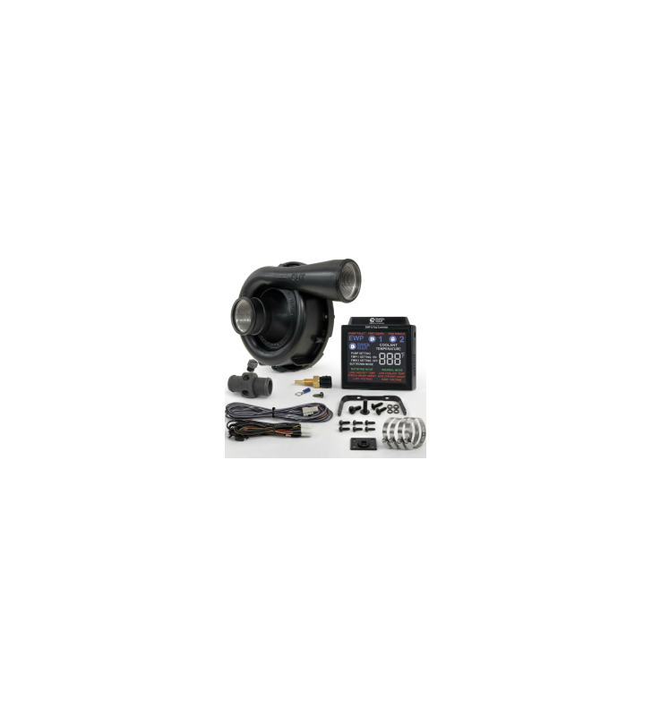 Kit pompe à eau électrique Davies Craig EWP150 Noir 12V - 150 L/min avec contrôleur numérique