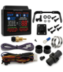 Kit pompe à eau électrique Davies Craig EWP150 Noir 12V - 150 L/min avec contrôleur numérique