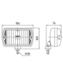 Longue portée SIM 3206 Inox Chrome H4 Ø181 mm