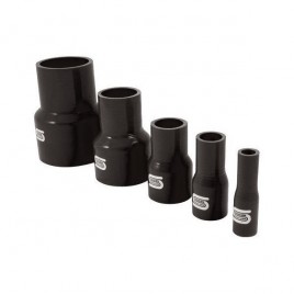 Reductor Derecho Silicona Silicon Hoses 63-57mm Negro