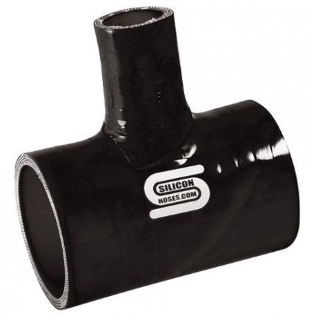 T Silicono Silicon Hoses 63mm + Tubo 25mm Negro