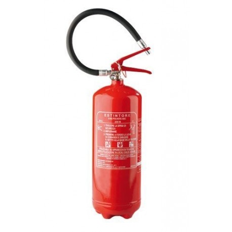 Extintor Acero Mecánico 6Kg polvo ABC